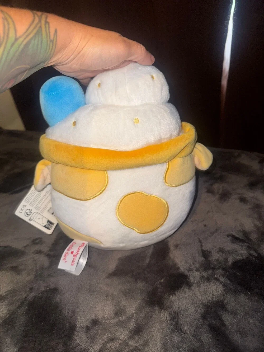 Cuddle Barn Mooshakes Banana Mooshake Plush Toy Yellow Soft Plush